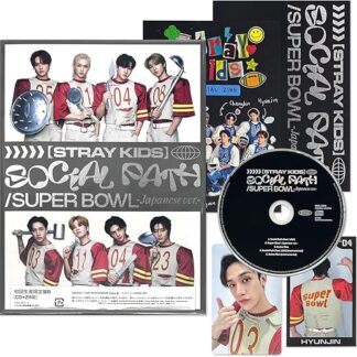 STRAY KIDS Japan 1st EP 'Social Path' Limited B Ver. Photo Book + Photo Card + Sticker + Special ZINE + 2 Pin Badges + 5 Extra Photocards