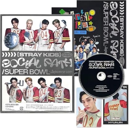 STRAY KIDS Japan 1st EP 'Social Path' Limited B Ver. Photo Book + Photo Card + Sticker + Special ZINE + 2 Pin Badges + 5 Extra Photocards