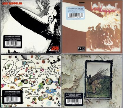 Led Zeppelin Deluxe Editions 4-Pack: Led Zeppelin I II III IV Expanded Sets Collection Remastered by Jimmy Page