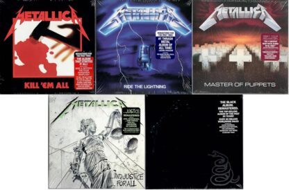 Metallica Classics Remastered 5-Pack 1983-1991: Kill Em All + Ride The Lightning + Master Of Puppets + And Justice For All + Metallica The Black Album