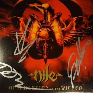 Signed Metal Band Nile "Annihilation of the Wicked" Cd