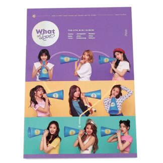 TWICE 5th Mini Album - WHAT IS LOVE ? B Ver. Photobook + Photocards + Lyrics book + Postcard + Sticker + FREE GIFT / K-pop Sealed